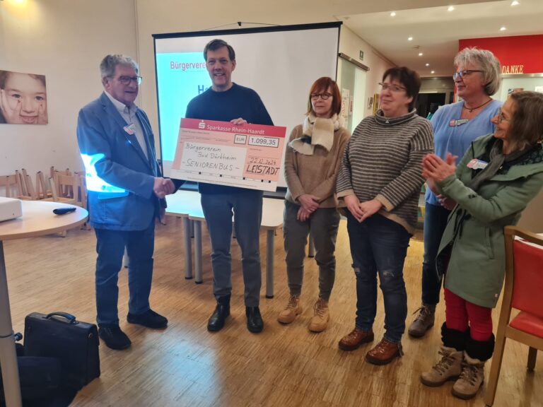 Mitgliederversammlung 15.01.2025 – Übergabe der Spende des Ortsbeirats Leistadt